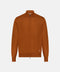 Wool Silk Full-Zip Knit Jacket- Cherry
