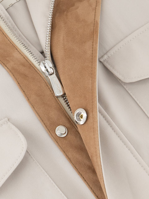 Wool 3/4 jacket- Chalk