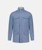 Wool 3/4 jacket- Denim Blue