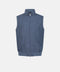 Wool, Silk & Linen Vest- Blue Coal