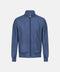 Wool Silk Linen Blouson- Avio Blue
