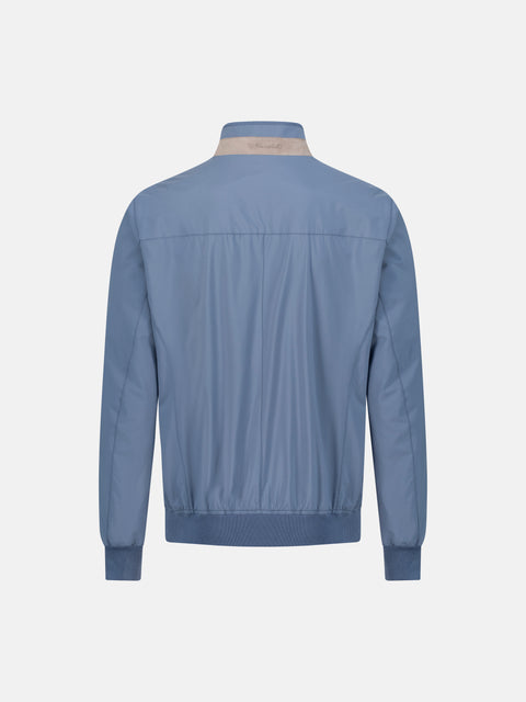 Nylon Wind Break Blouson — Indigo