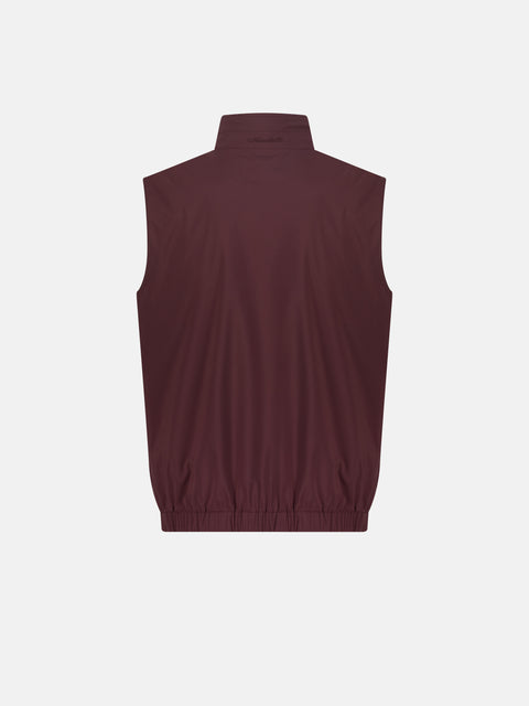 Reversible Polyester Vest-  Bordeaux & Navy