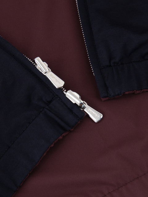 Reversible Polyester Vest-  Bordeaux & Navy