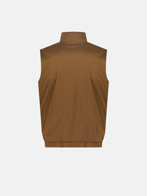 Reversible Polyester Vest- Navy & Miele