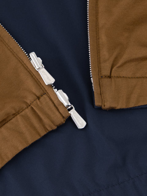 Reversible Polyester Vest- Navy & Miele
