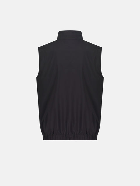 Reversible Polyester Vest- Dark Brown & Blue