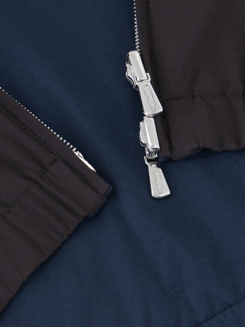 Reversible Polyester Vest- Dark Brown & Blue