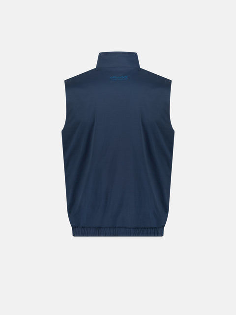 Reversible Polyester Vest- Dark Brown & Blue