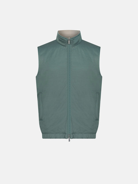 Reversible Polyester Vest - Dune & Verde