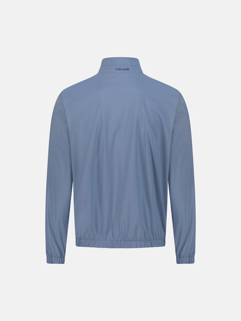 Reversible Polyester Blouson- Blue & Grey