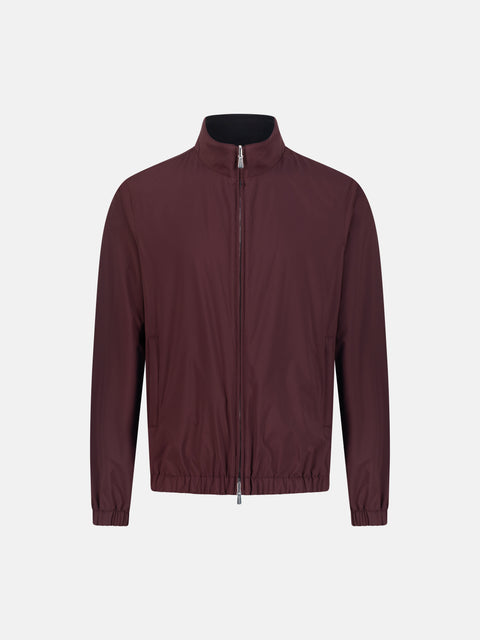 Reversible Polyester Blouson- Bordeaux & Navy