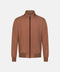 Virgin Wool, Silk, Linen Blouson-Red Stripe