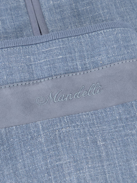 Virgin Wool, Silk & Linen Blouson- Indigo