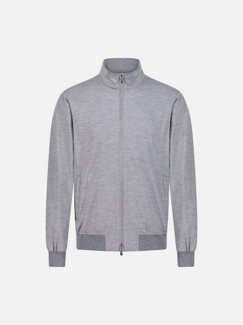 Virgin Wool Blouson- Grey