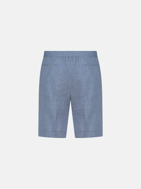 Mélange Tailored Shorts - Indigo