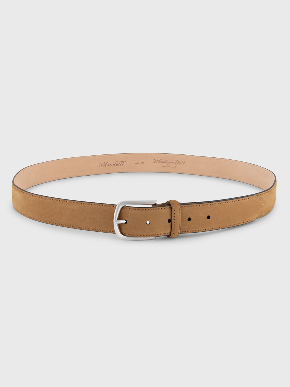 Grained Leather Belt – Camel
