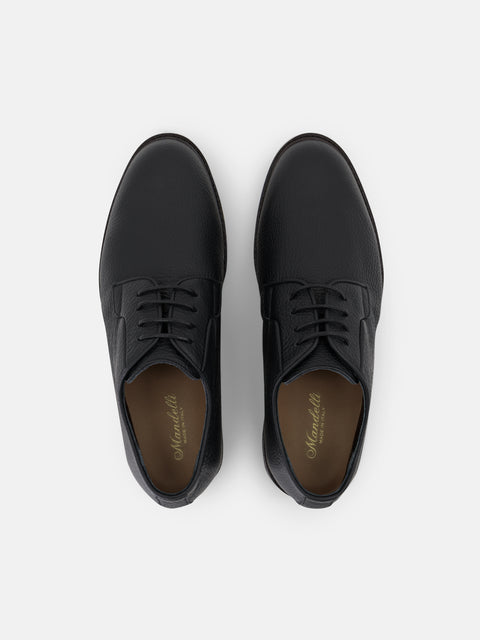 Taurus Leather Derby Shoes – Black