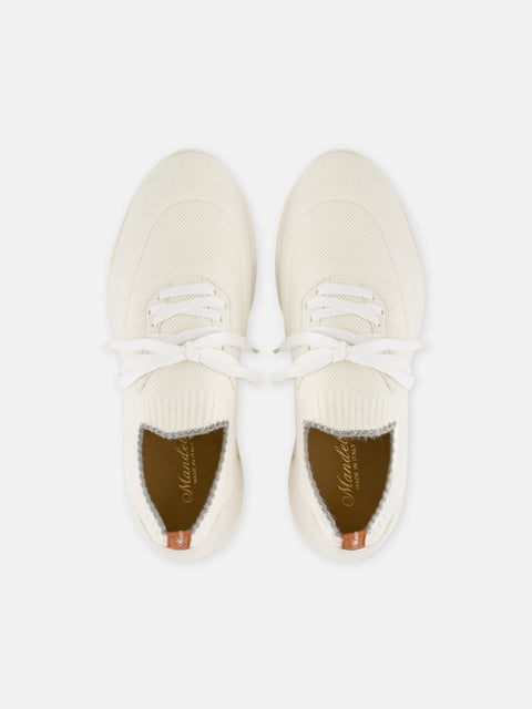 Wool Knit Sneakers- Ivory