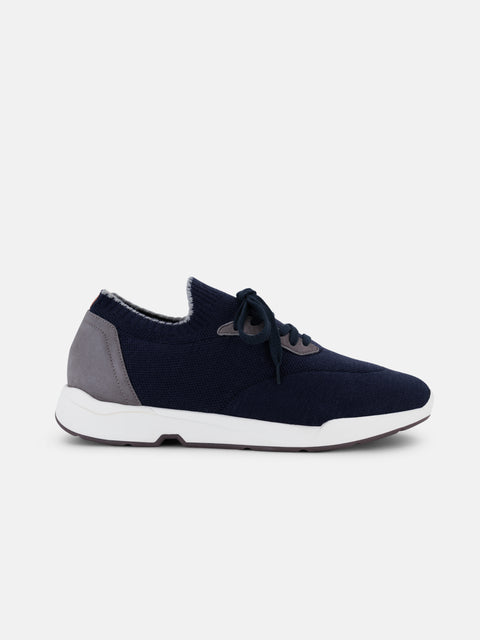 Wool Knit Sneakers- Navy