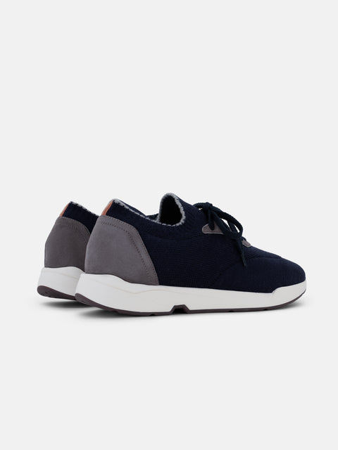 Wool Knit Sneakers- Navy