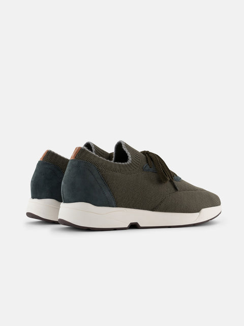 Wool Knit Sneakers- Military Green