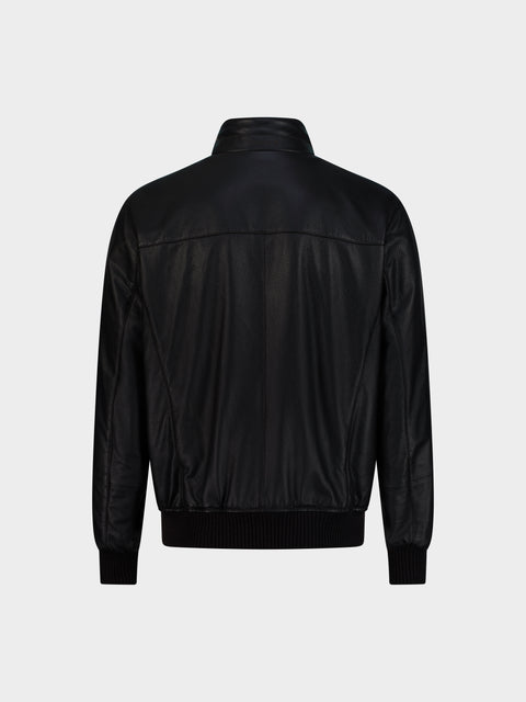 Classic Leather Blouson – Black