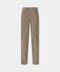 COMO Stretch Cotton Velvet Pleated Trousers — Camel