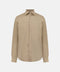 Beige checkered shirt on a white background