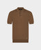 Knitted Silk & Cotton Polo with Buttons – Marrone DUPLICATED (3K002A-5645-345)