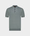 Knitted Silk & Cotton Polo with Buttons – Sage Green DUPLICATED (3K002A-5645-605)