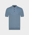 Knitted Silk & Cotton Polo with Buttons – Blu DUPLICATED (3K002A-5645-835)