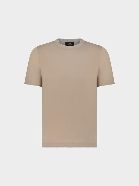 Cotone Lucente T-Shirt – Sand Beige