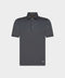 Knitted Cotton Polo with Buttons – Silver