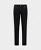 Cashmere Blend Stretch Cotton Trousers- Black