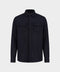 Cashmere Blend Overshirt – Navy Blue