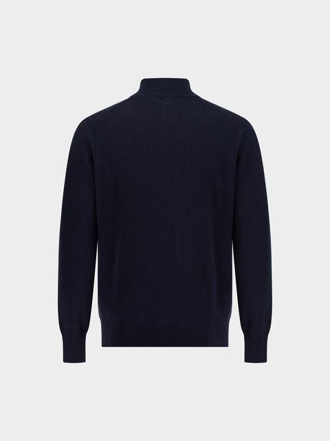Cashmere Knitted Blouson – Blue