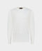 Knitted Round-Neck Sweater in Pure Wool – Ivory