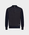 Knitted Polo with Buttons – Navy Blue