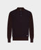 Knitted Polo with Buttons – Bordeaux