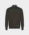 Knitted High-Neck Sweater in Virgin Wool – Green