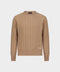 Knitted Round-Neck Sweater in Pure Cashmere – Amaretto