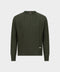 Knitted Round-Neck Sweater in Pure Cashmere – Military Green