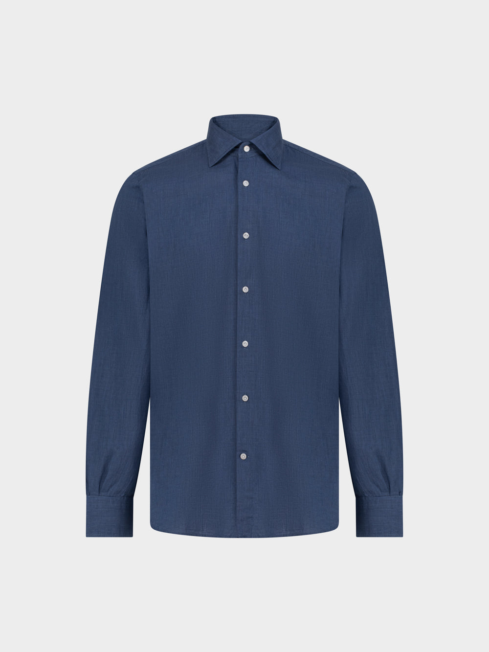 Cotton Shirt in Blu