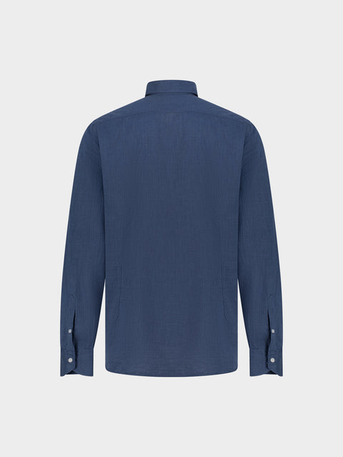 Cotton Shirt - Blue Coal