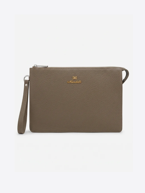 Leather Pochette – Beige