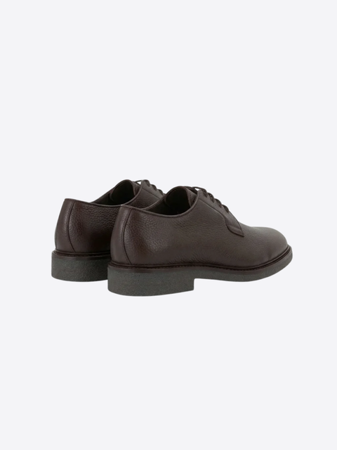 Taurus Leather Derby Shoes – Brown