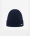 Cashmere Cap with Knit Trim – Navy Blue