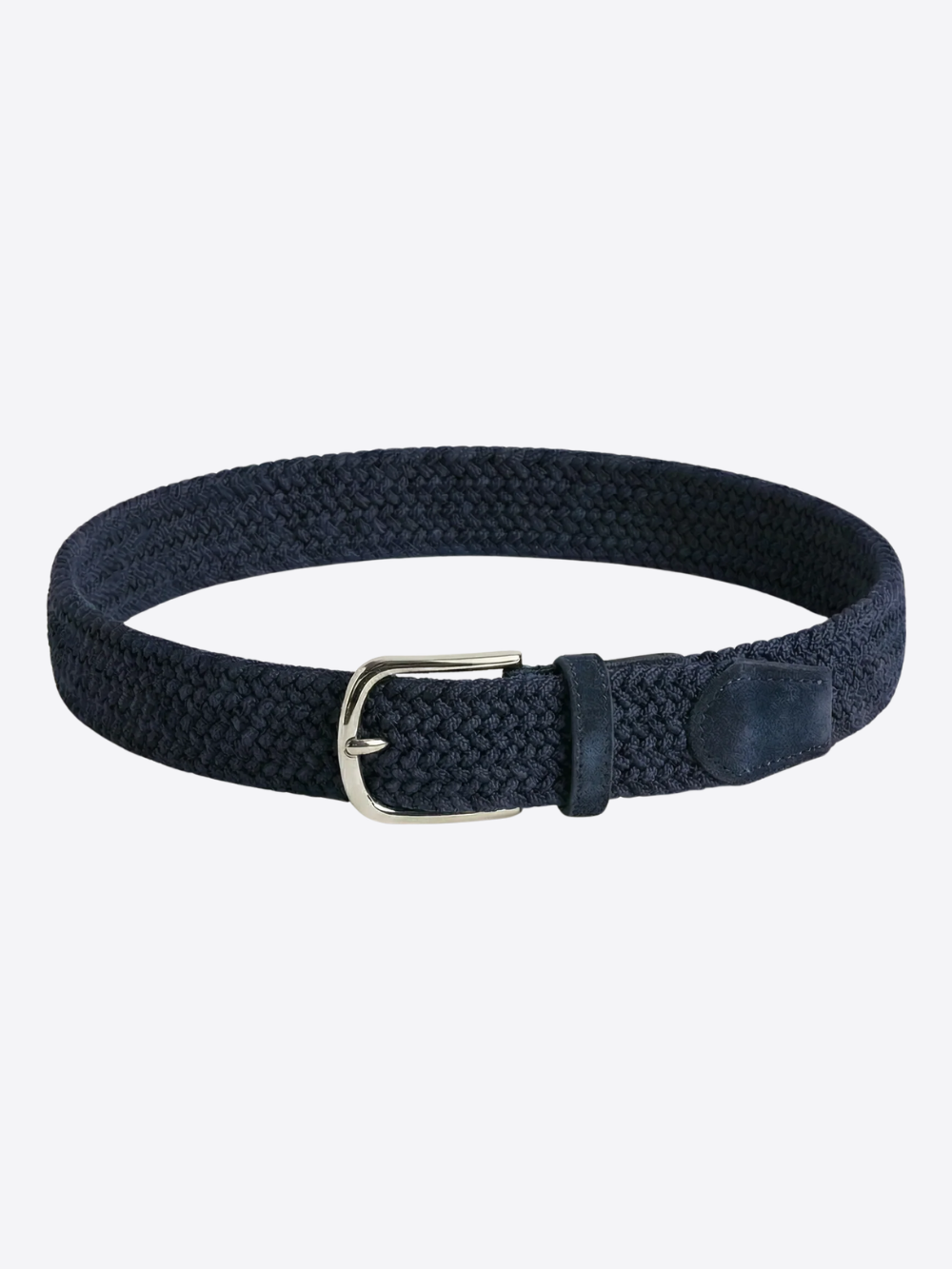 Braided Fabric Belt – Navy