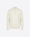 Knitted High-Neck Sweater in Virgin Wool – Ivory